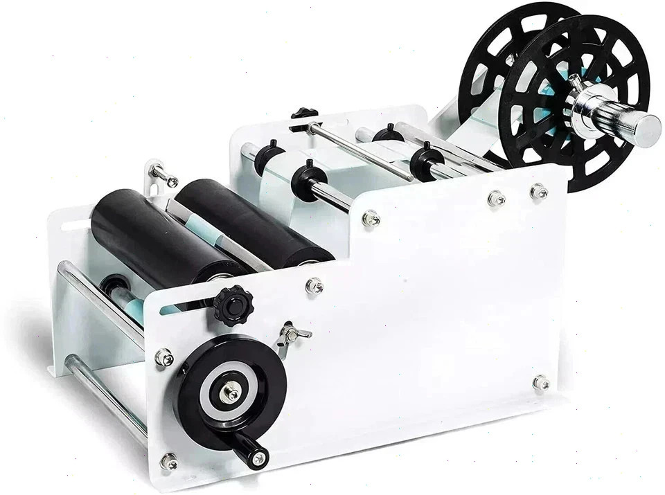 MT30 Manual Labeling Machine Ideal for Round Bottles Precise Label Application