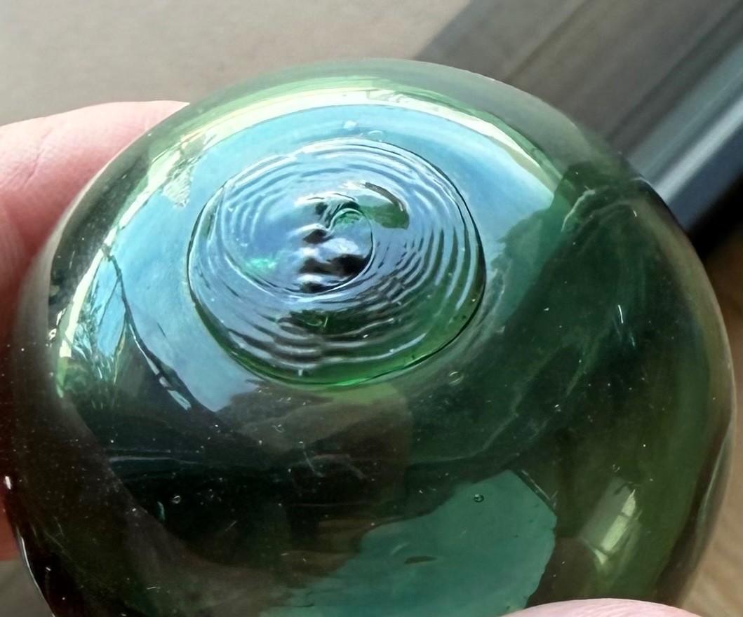 3 Norwegian glass fishing floats