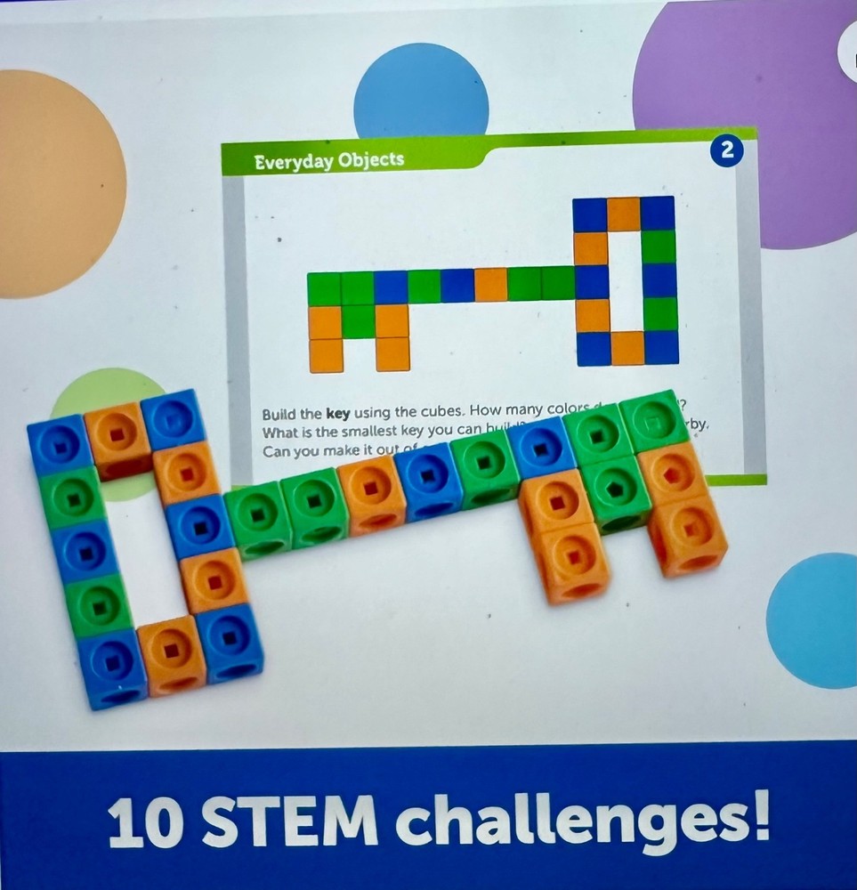 STEM Explorers Mathlink Builders Set - 100 Linking Cubes for Ages 5+