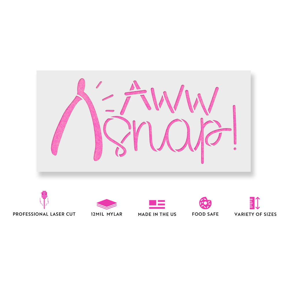 Aww Snap Thanksgiving Stencil