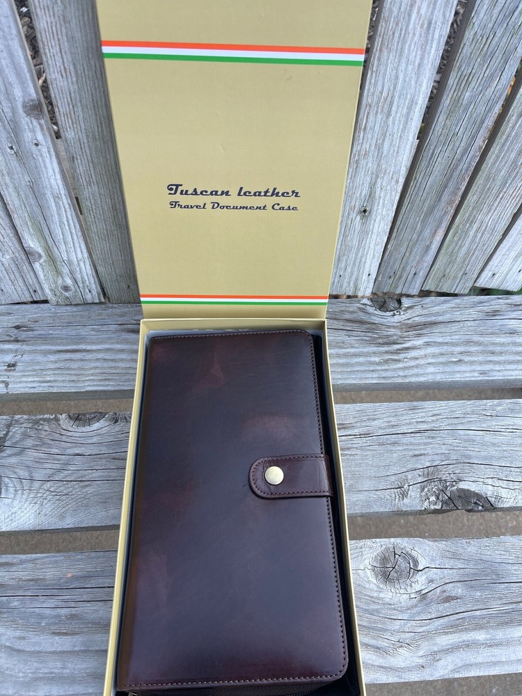 NEW Tuscan Leather Travel Document Case