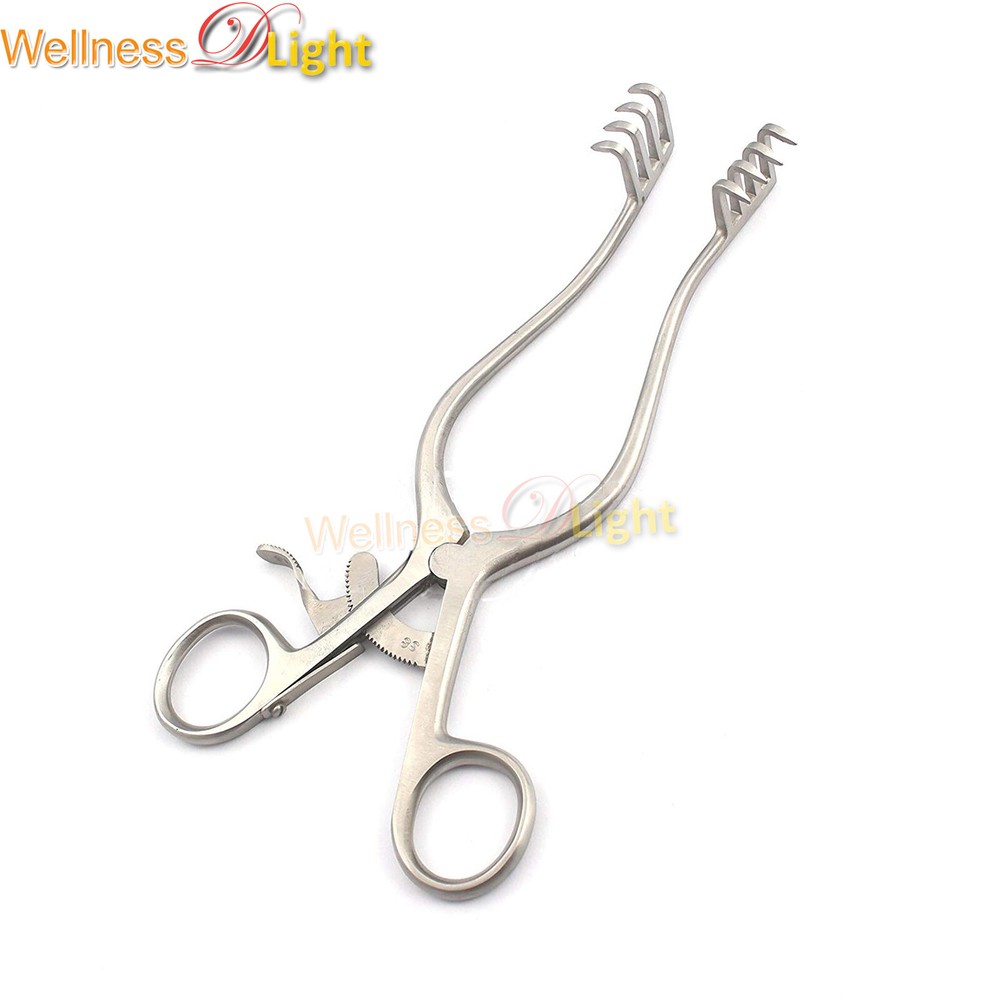 Wdl ADSON RETRACTOR 7.5" SHARP TEETH 4X4 SLIGHTLY CURVED ARMS GRIP LOCK