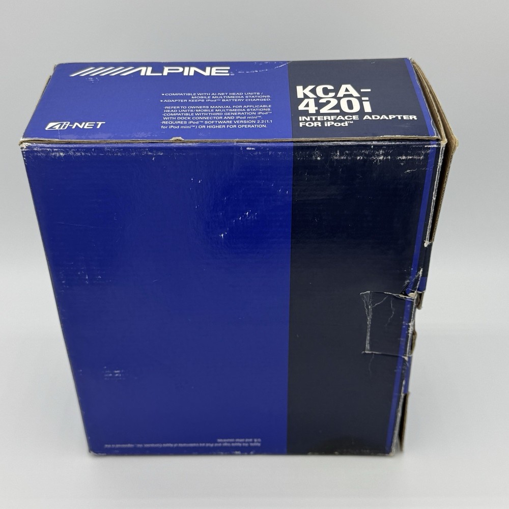 Alpine KCA-420i Interface Adapter For iPod NEW IN BOX