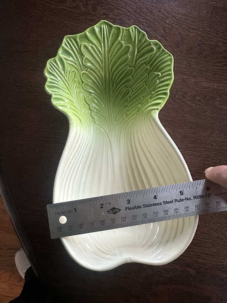 Vintage Plastic Bok Choy Serving Dish May Be Bakelite