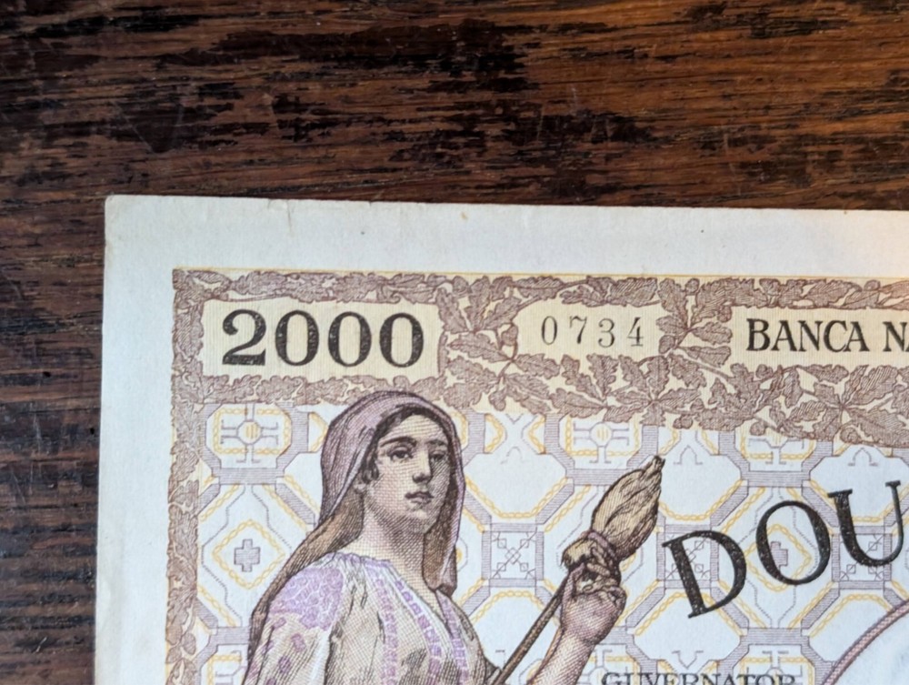 Romania 2000 lei 1941 64 PMG UNC banknote