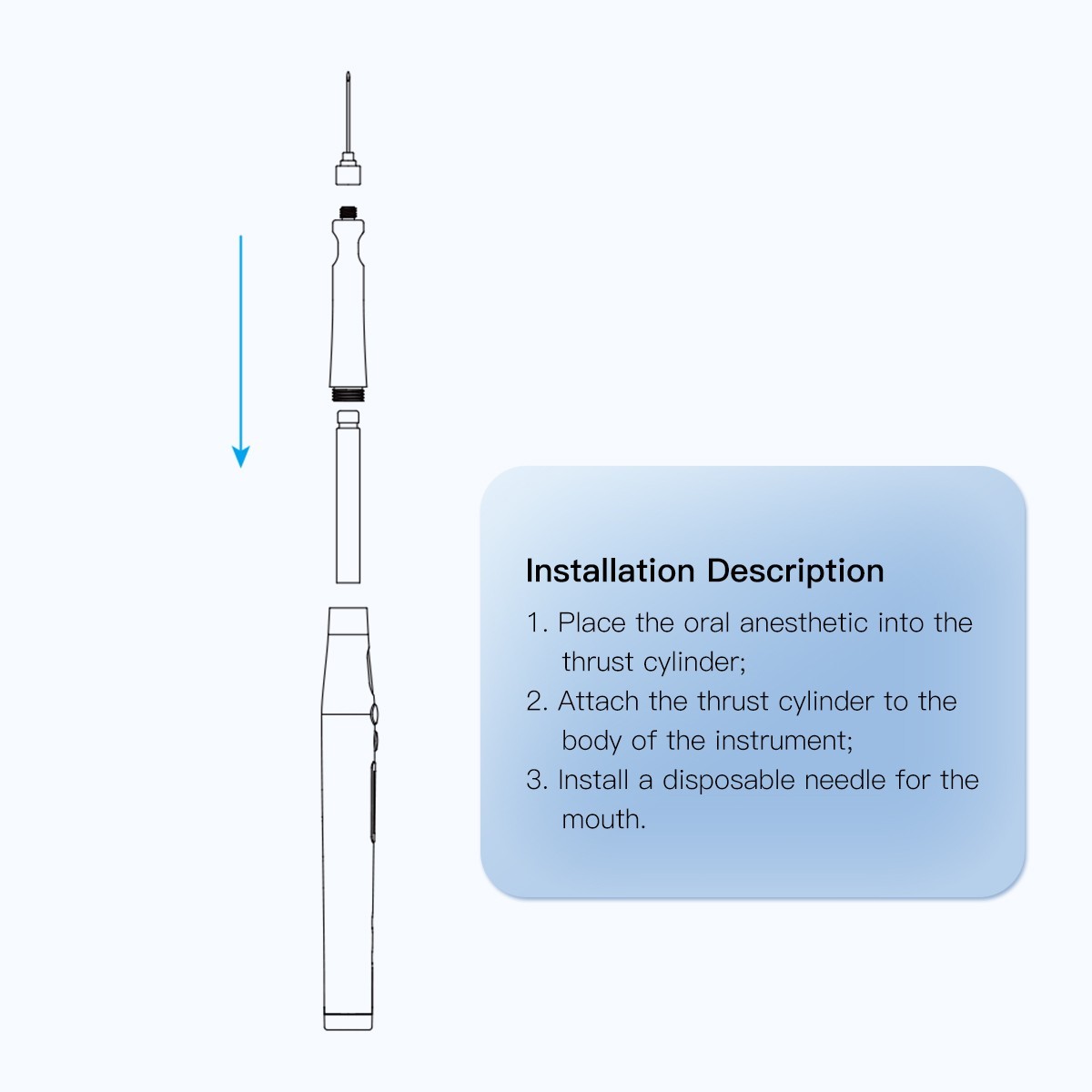 AZDENT Dental Wireless Painless Oral Local Anesthesia Device Pen Injector USA