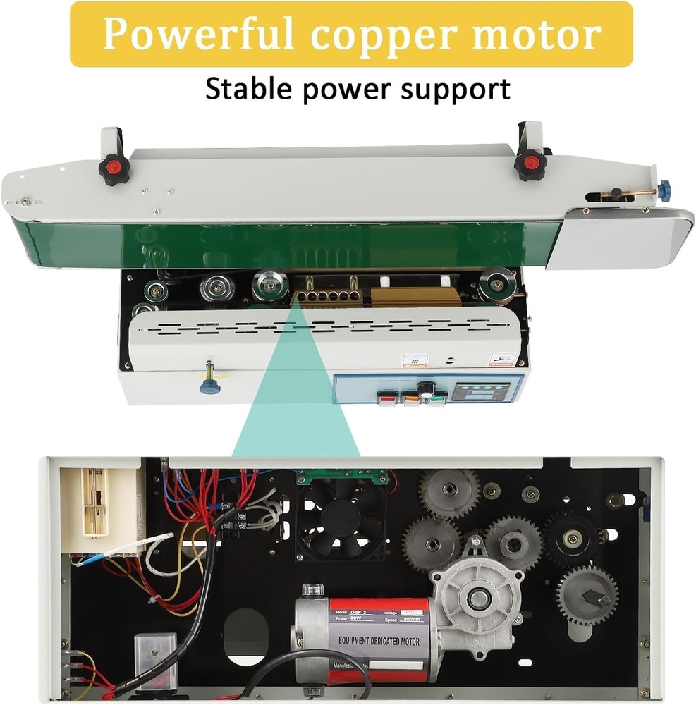 Continuous Band Sealer Automatic Horizontal Sealing Digital Temperature Control