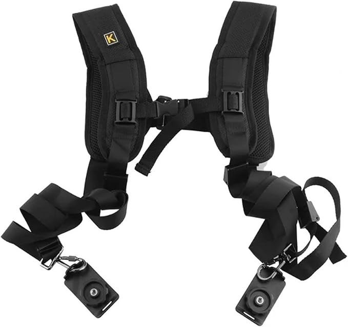 K Double Shoulder Camera Strap Belt Shoulder Quick Release Cameras & Camcorders