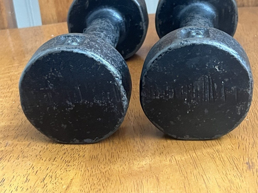 York Dumbbells - 5lb Pre-USA Roundheads