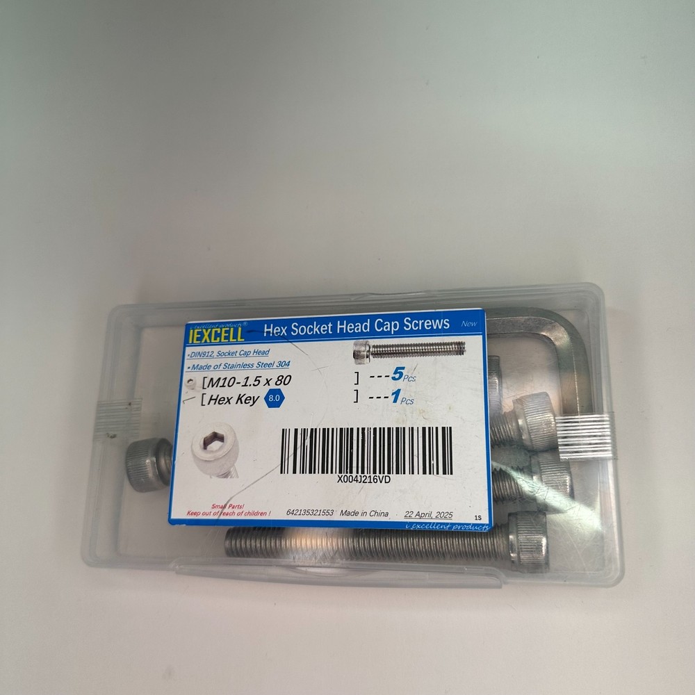 iexcell socket head cap screwws bolts kit