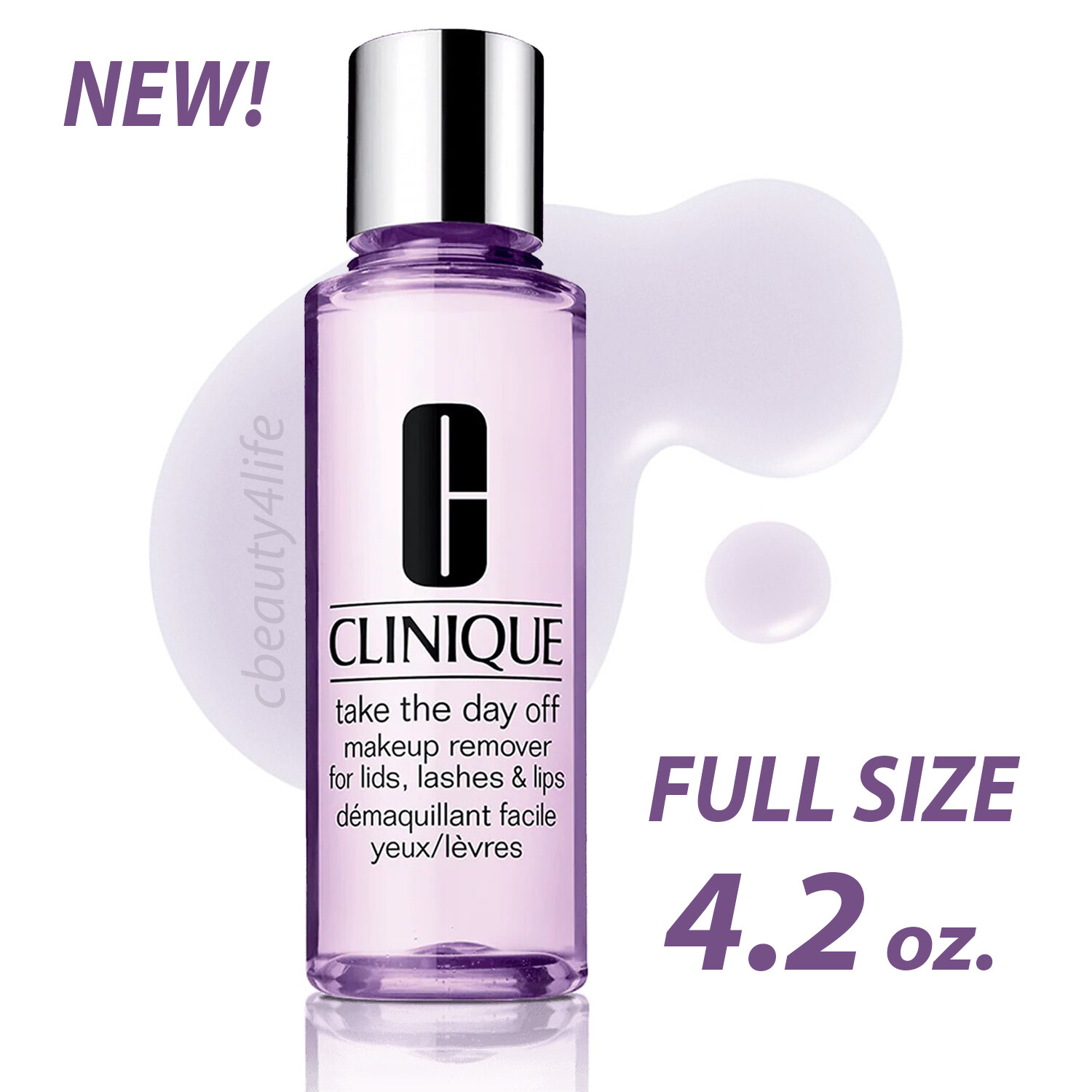 Clinique Take The Day Off Makeup Remover For Lids, Lashes & Lips 4.2oz /125ml