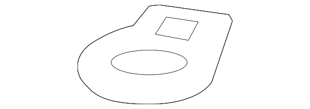Genuine GM Passenger Side Radiator Lower Mounting Panel Spacer 23331663