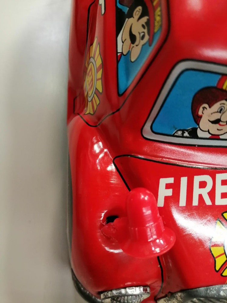 Okayasu Comic Fire Engine Tinplate