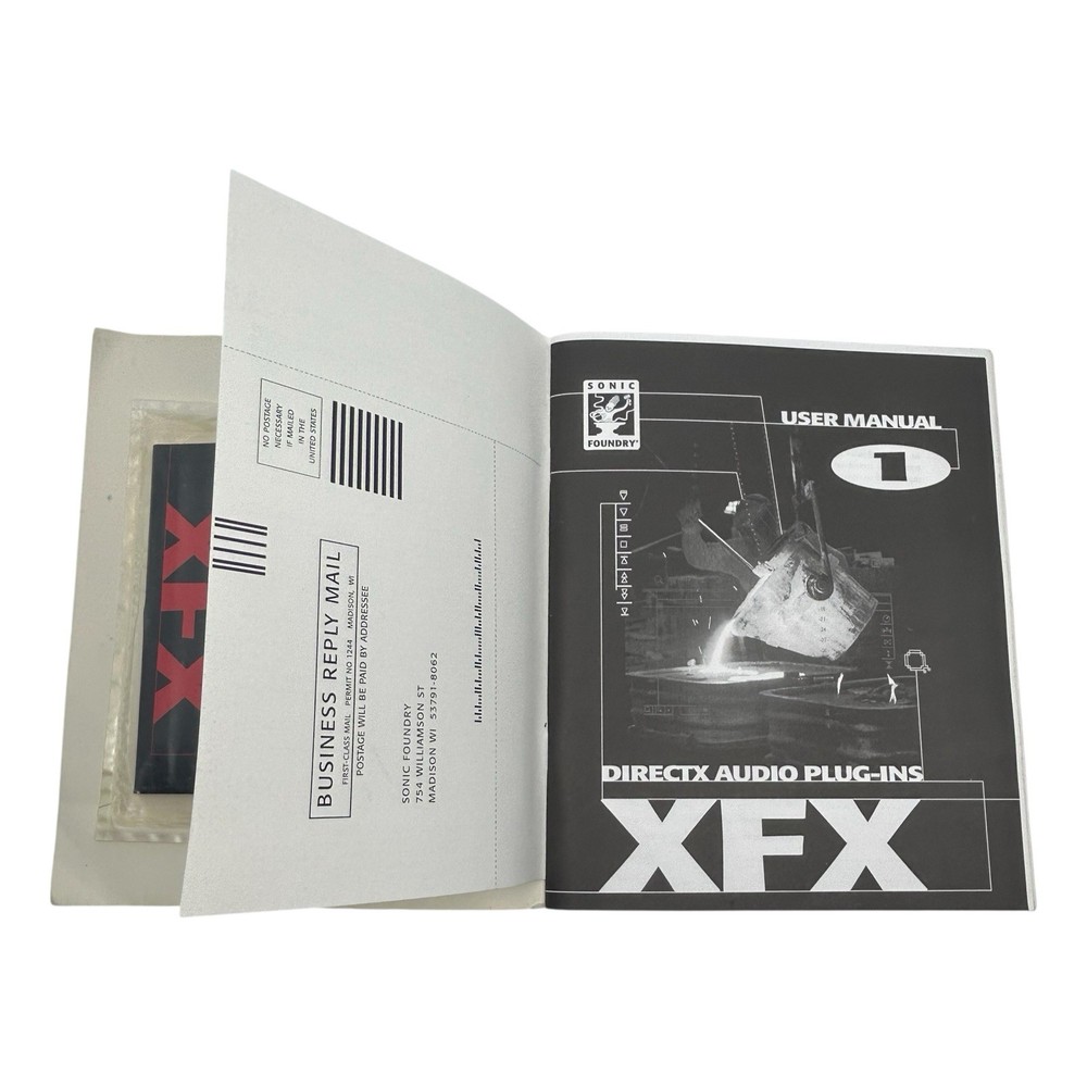 Sonic Foundry XFX DirectX Audio Plug-Ins Software & User Manual 1998
