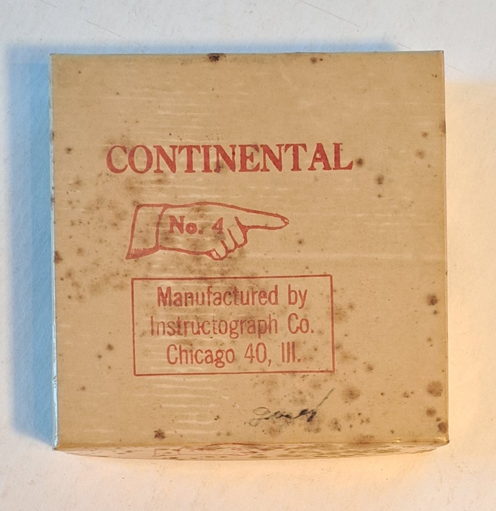 WWII Era Instructograph Continental Morse Code Instruction Paper Tape Reel No. 4