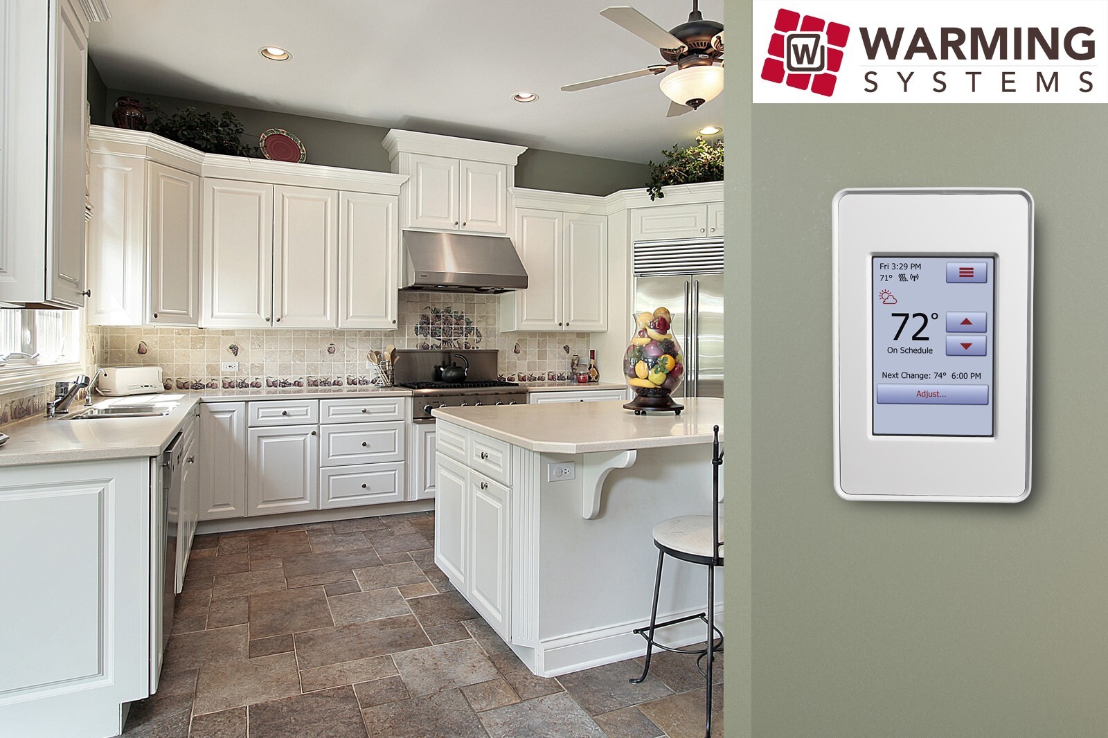 120V Electric Radiant Floor Membrane Under Tile Heating System, Warming Systems