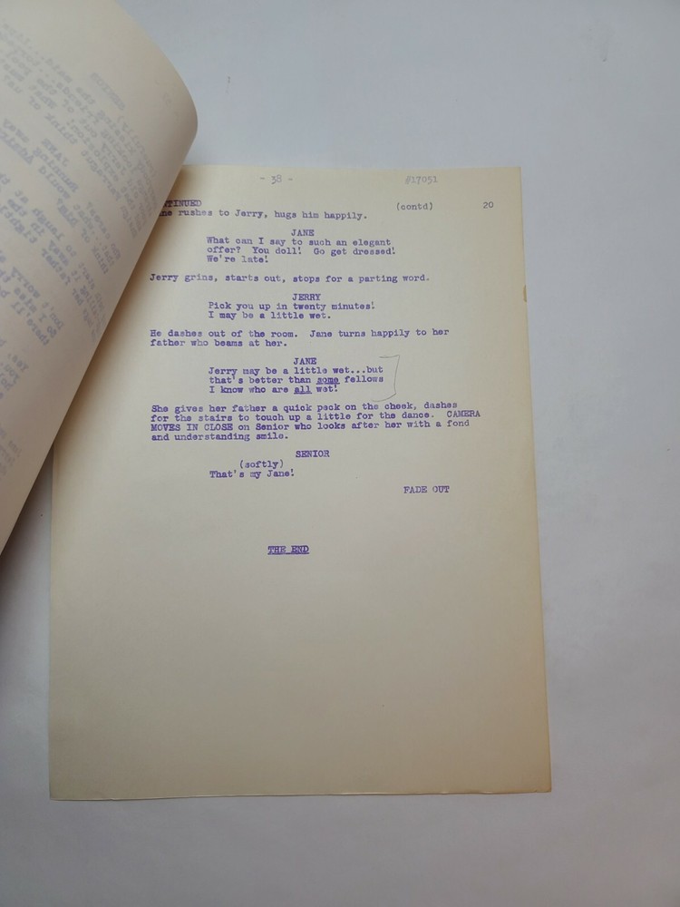 JANE / 1961 Unproduced TV Series Script "The Ensign", Revue Studios