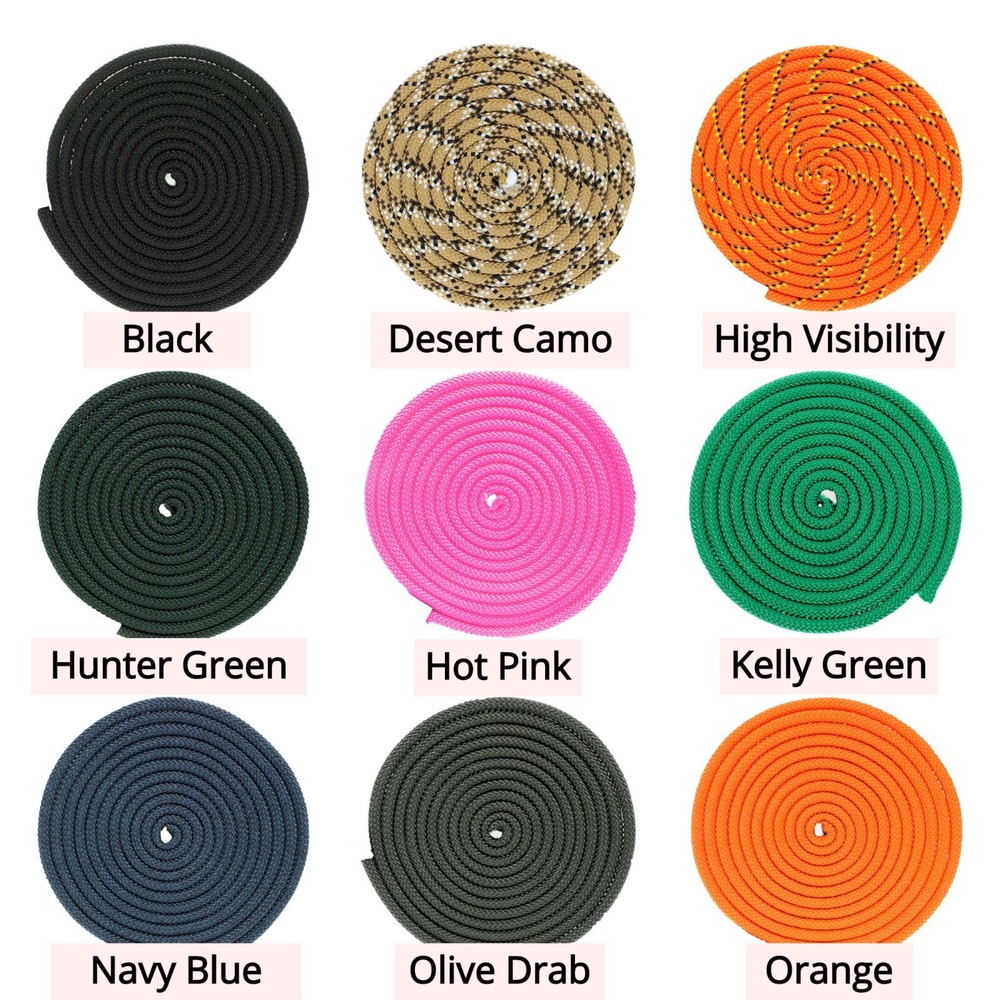 Polypropylene Utility Rope - 1/4" diameter – Multiple Lengths – 15+ Colors