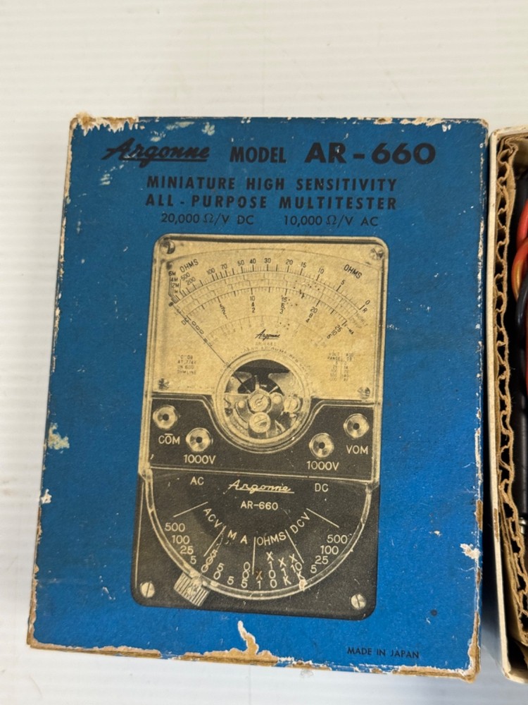 Vtg Argonne Test Meter AR-660 Untested