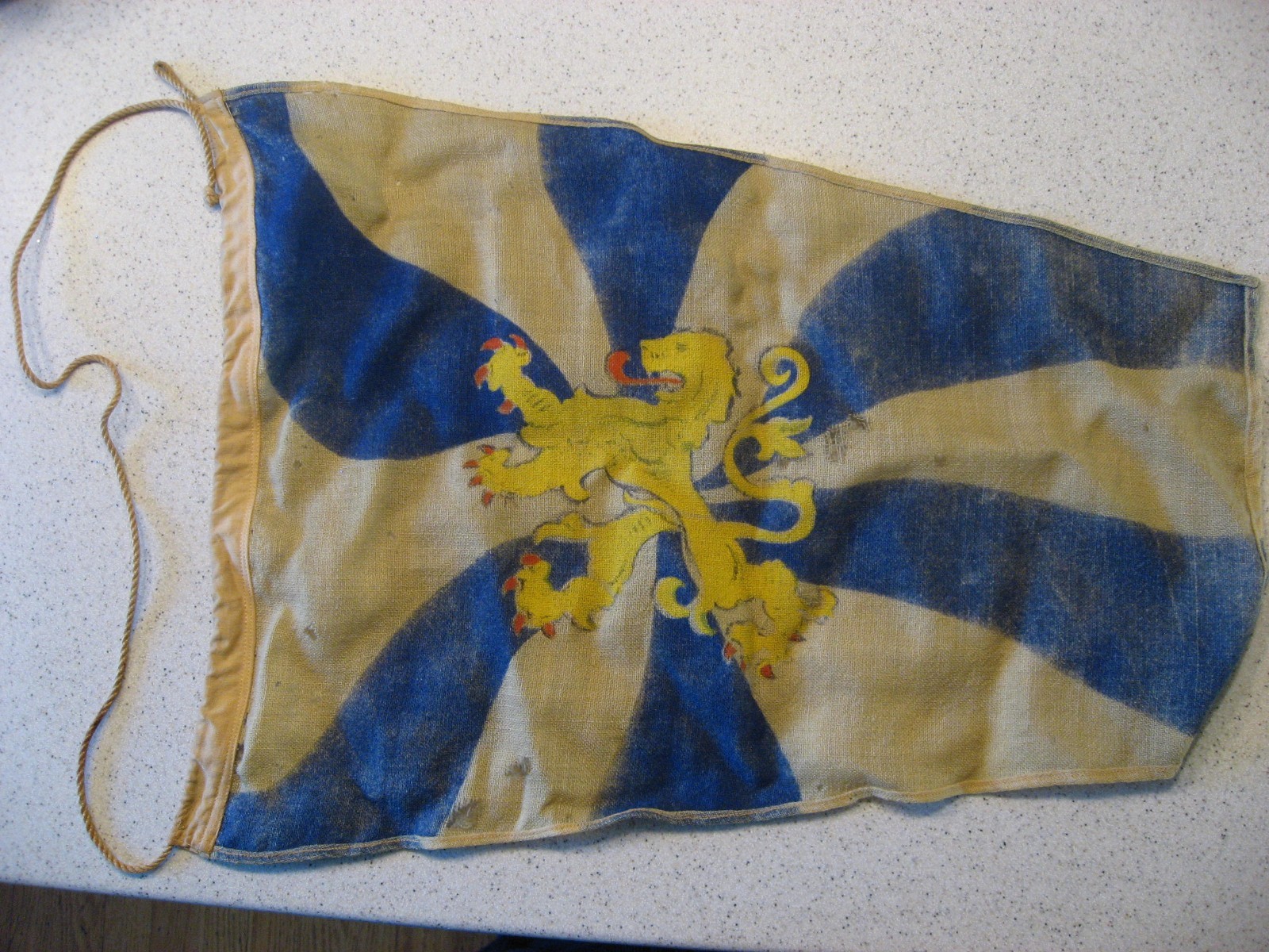 Vintage Bayerischer Lloyd Maritime Shipping Company Flag - ASIS Fighting Lion