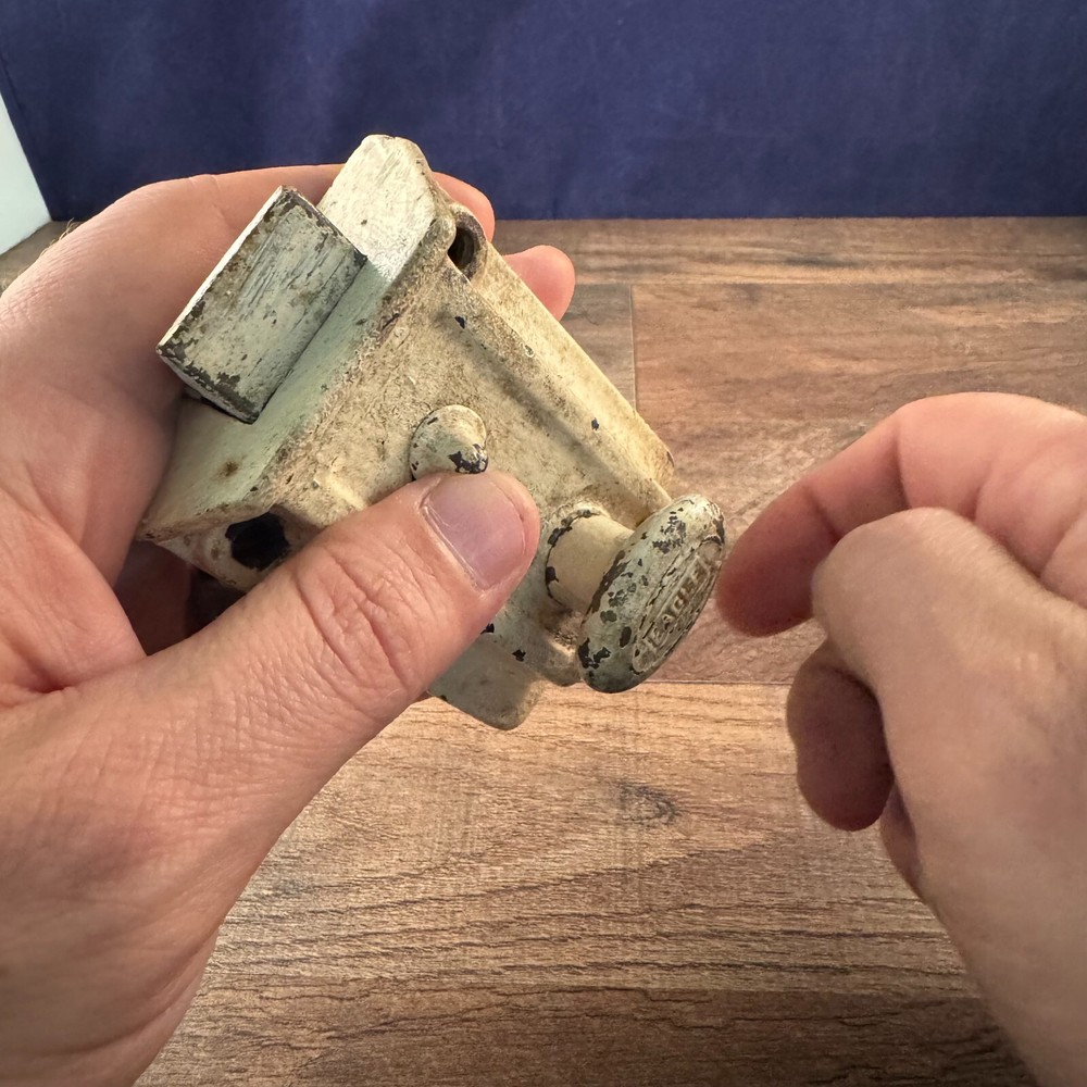 Vintage Eagle Deadbolt Lock GREAT ACTION No Key