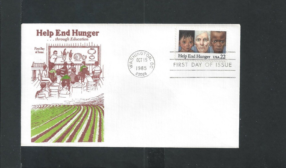 Scott 2164 Help End Hunger Oct 15, 1985 Unknown Cachet FDC