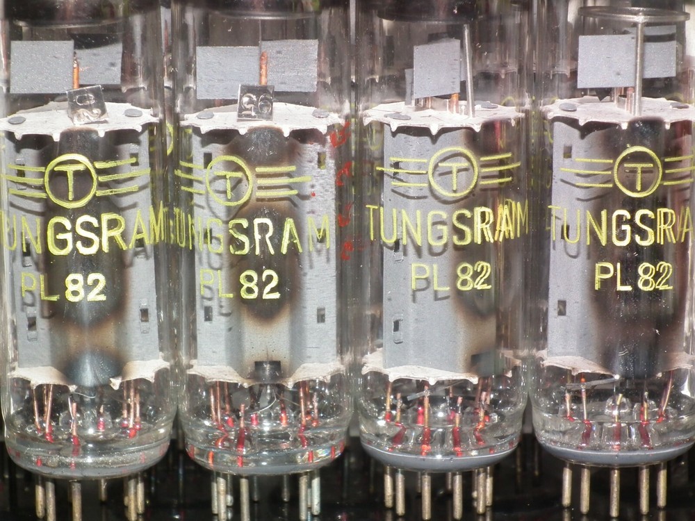 PL82 Tungsram NOS Platinum matched quad - Audio pentode