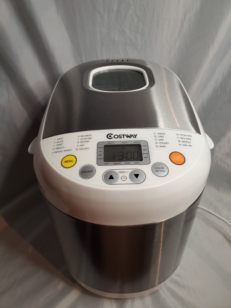 Costway 2 LB  Electric Bread Maker Machine EP-22352 EUC