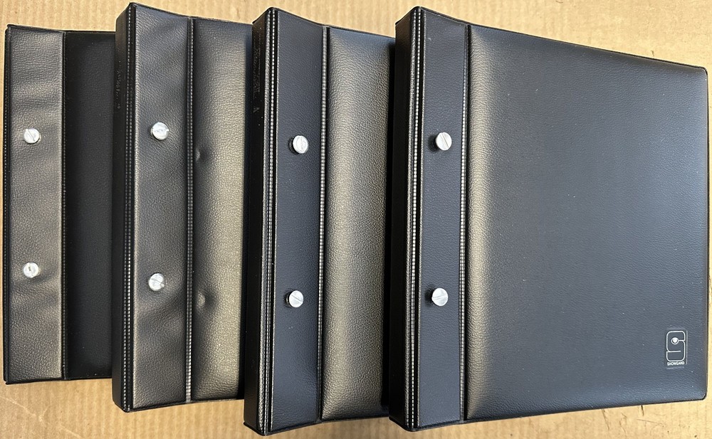 SHOWGARD FDC ALBUMS HOLDS 80 ENVELOPES EACH SET OF 4 "THIN LINE"