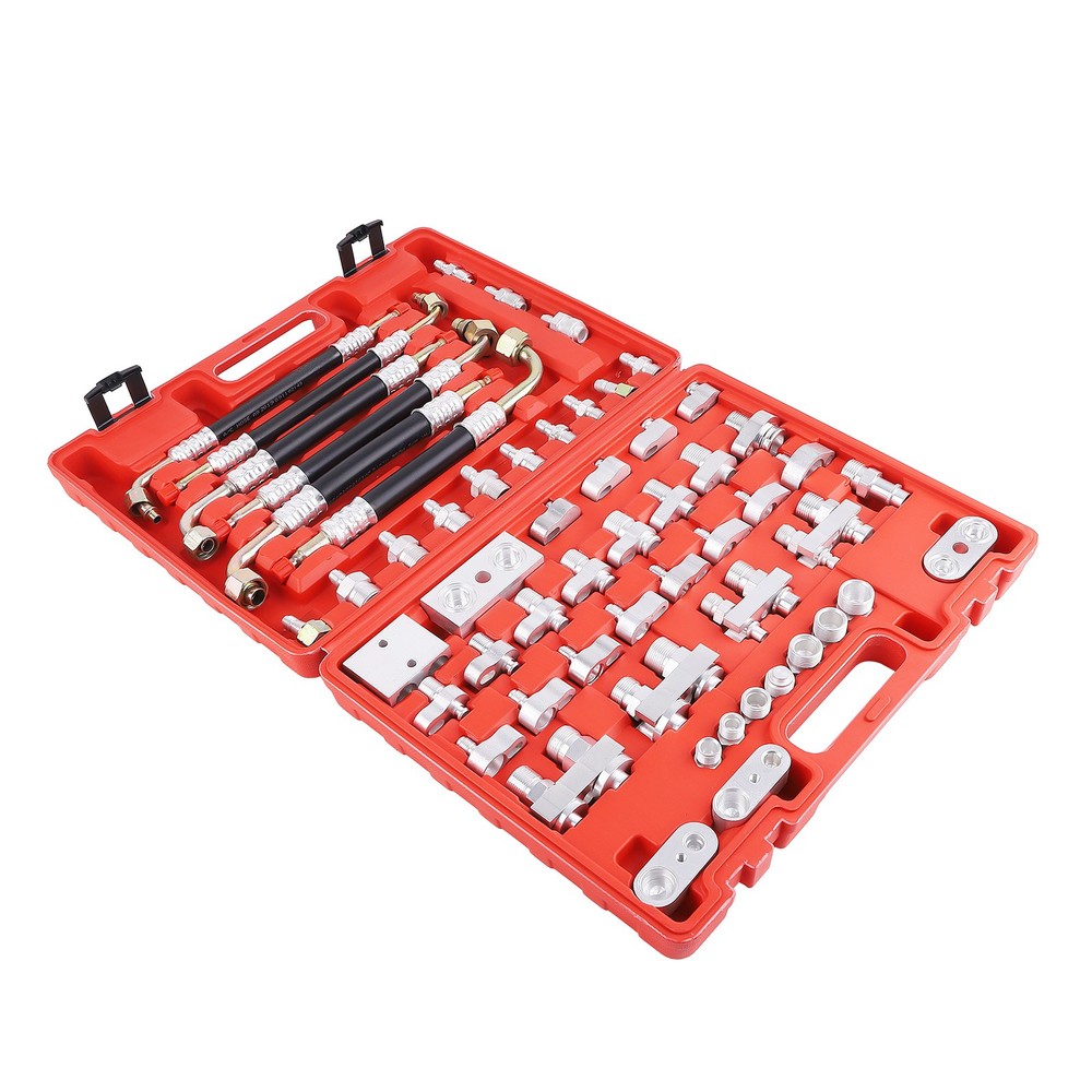 A/C Compressor Pipe Leak Detector Tester Adaptor Tool Leak Manifold Set