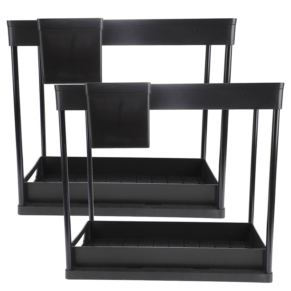 2 Pack Under Sink Organizers And Storage, Pull Out Bathroom Organizer