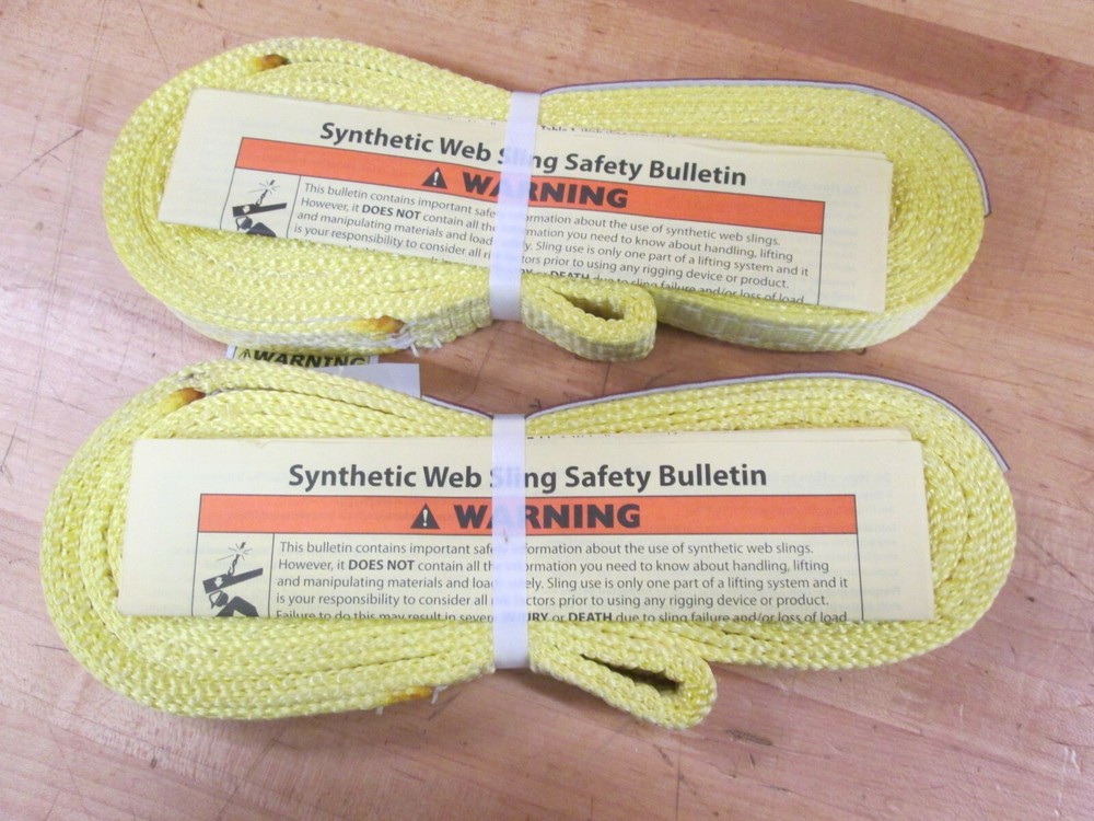 WEAR FLEX NYLON SLING 1" X 5' ENDLESS ONE LOOP 2 PCS. ~NEW~
