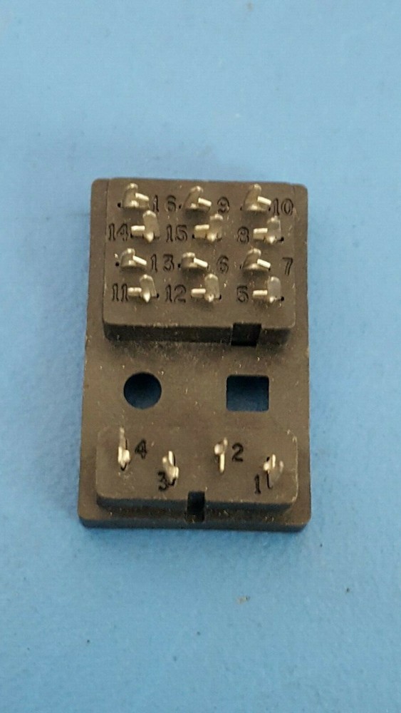 Relay Socket, 16 Position, Through Hole, TYCO, 27E213, 2 Pcs