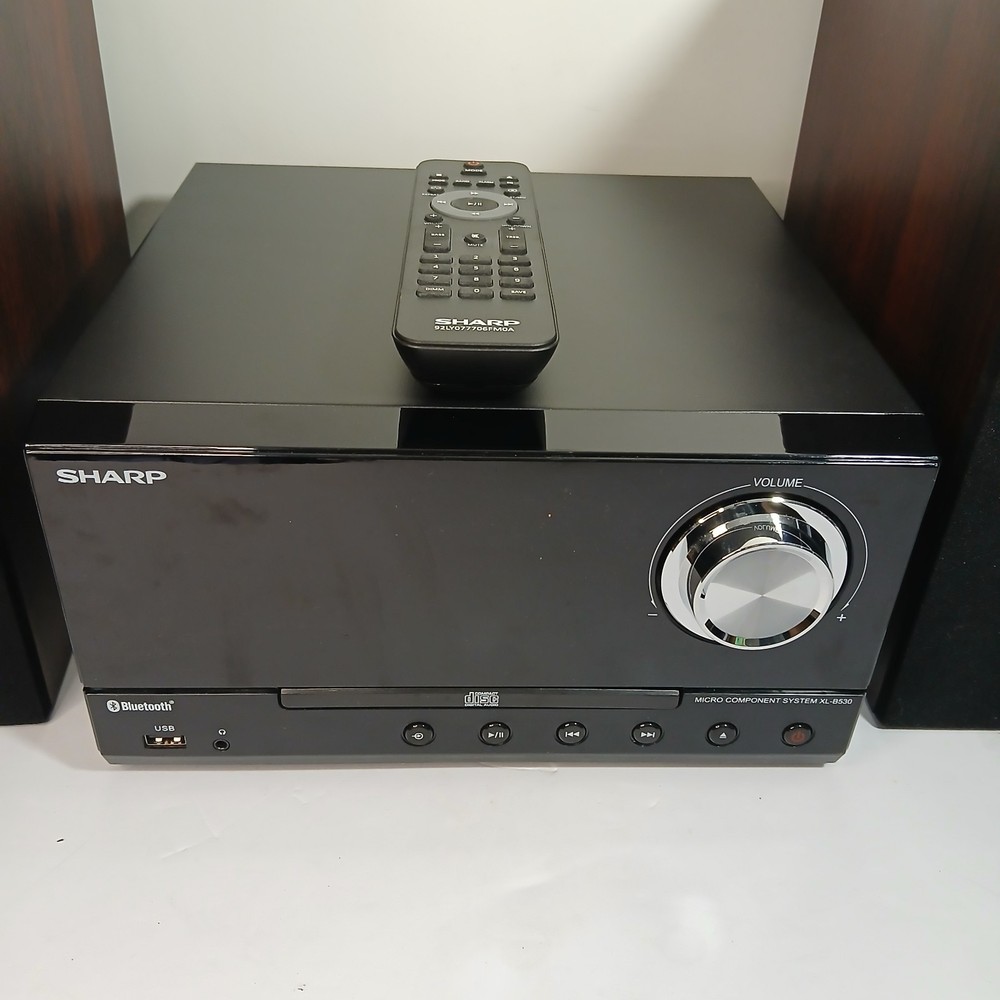 Sharp XL-B530 Bluetooth Micro Component System CD Player Speakers W/ Remote