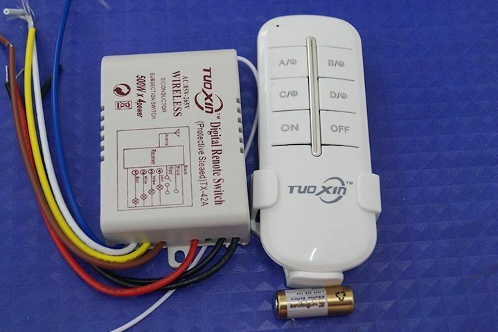 Light Lamp Digital Wireless Remote Controller Switch ON/OFF AC 110-240V 50/60Hz