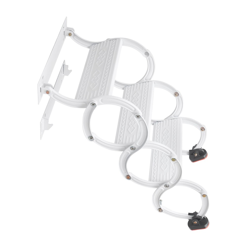 Wall Mounted Attic Ladder, Pull Down Telescoping Step Ladder, 3 Steps Ladder