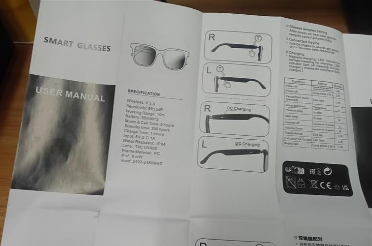 smart glasses with wireless headset