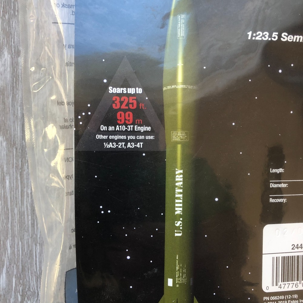 Estes 2446 Mini Honest John Model Rocket Kit (Intermediate Skill Level) 11.75 in