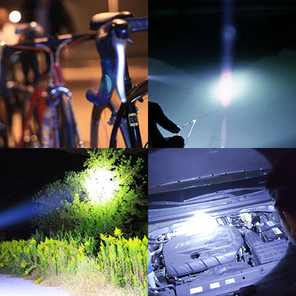 Led Headlight Miner Mining Lamp Torch Camping Fishing Bright Rechargable Light