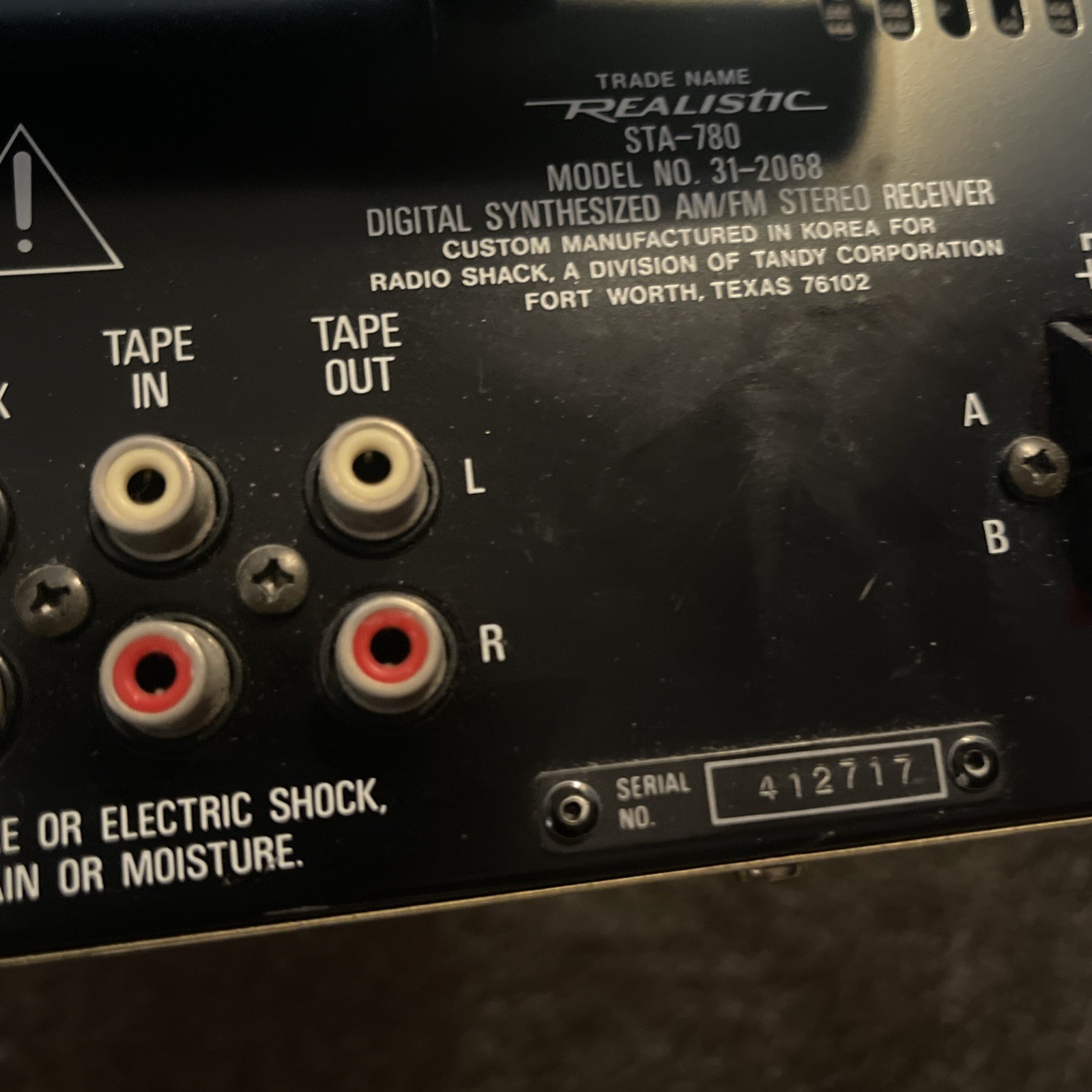 Realistic STA- 780 Receiver