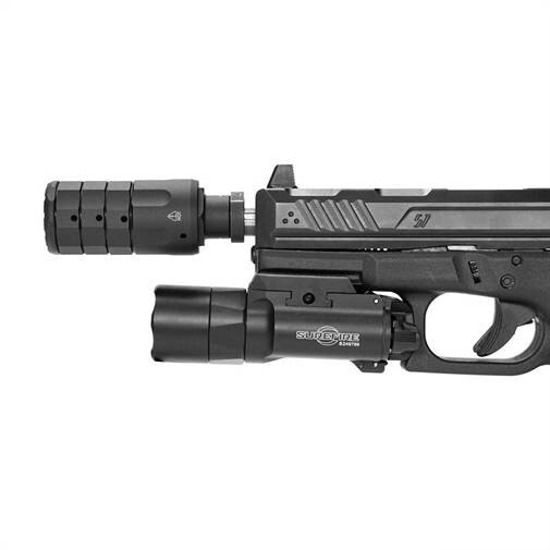 Strike Industries Modular Pistol Compensator for 1/2-28 Barrel (9mm Linear Comp)