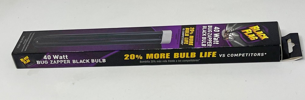 BB-40BLK Black Flag 40 Watt Bug Zapper Black Bulb New