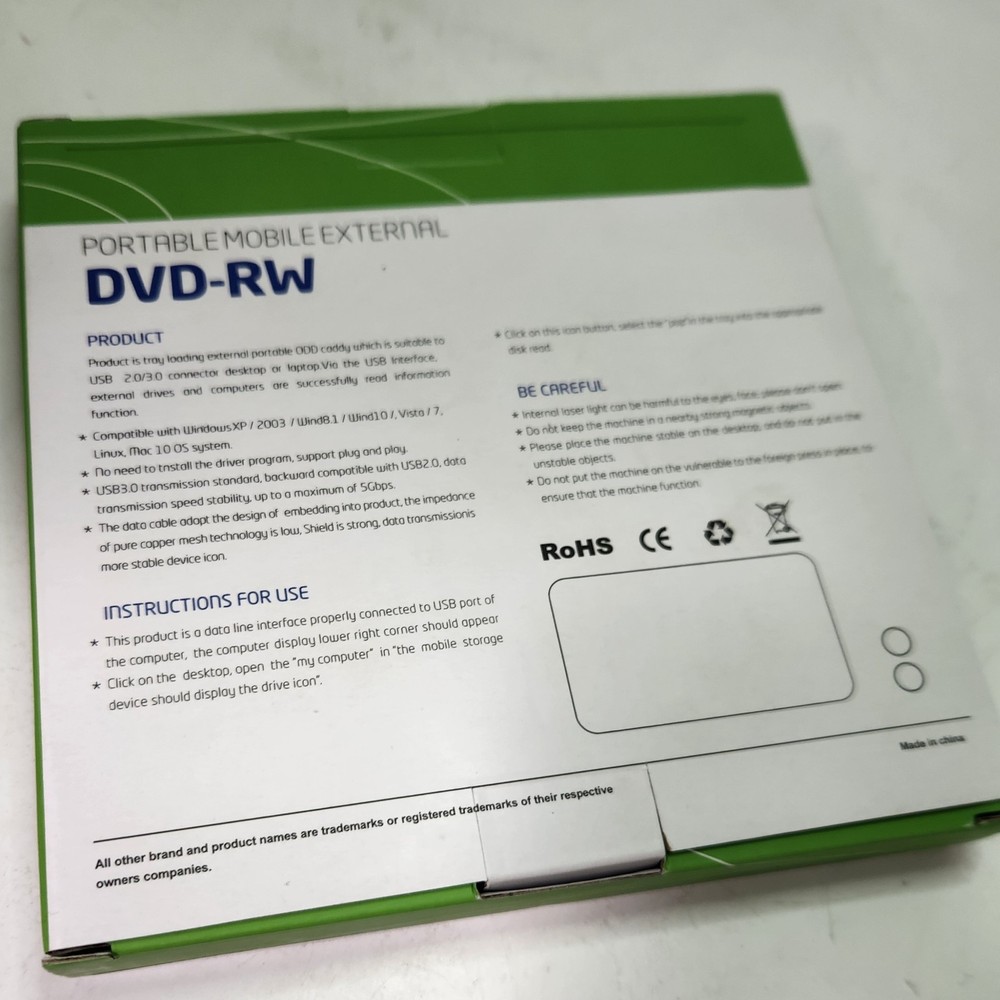 Ultra Thin DVD Writer 8X USB DVD-RW
