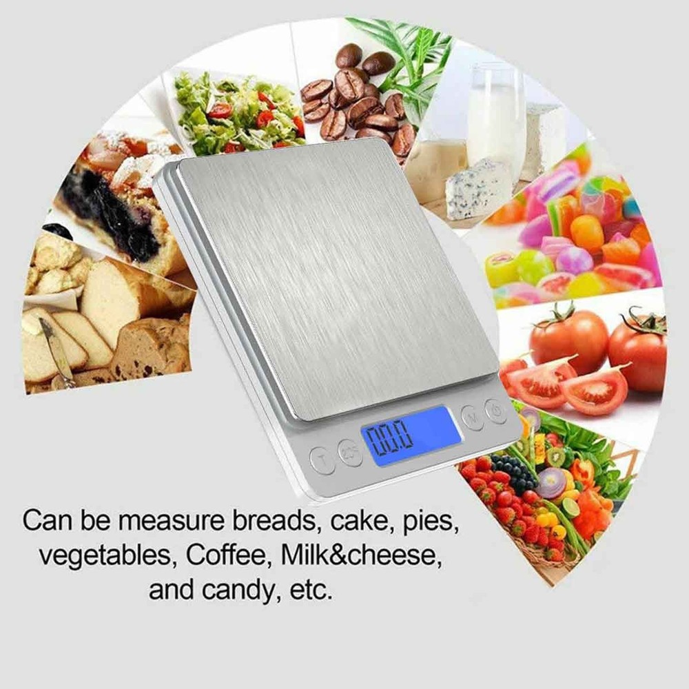 Fruit vegetable medicinal jewelry multifunctional LED digital kitchen scale