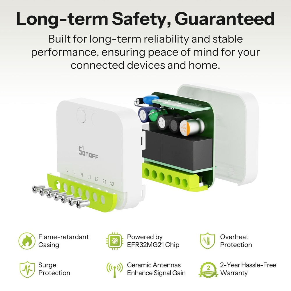 SONOFF MINI DUO Dual-Load Zigbee Smart Switch Extreme Module Intelligent Control