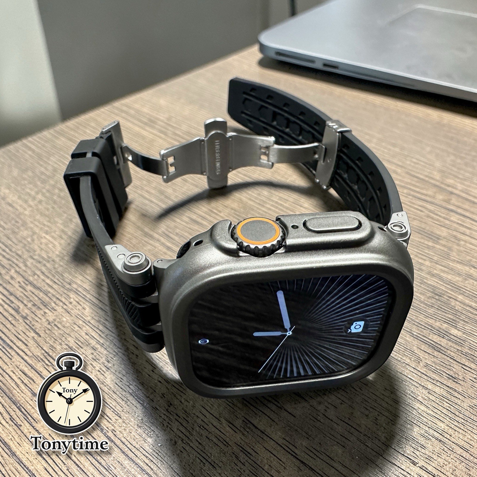 Titanium Sentinel Ultra Elite Mod Kit Apple Watch Ultra 49mm Case + B.Fly Clasp