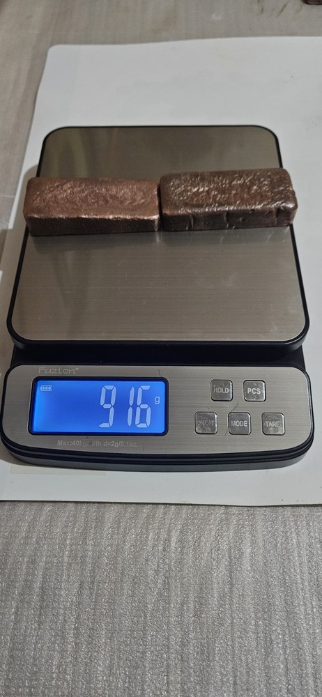 Pure copper ingot bars 2.024lbs