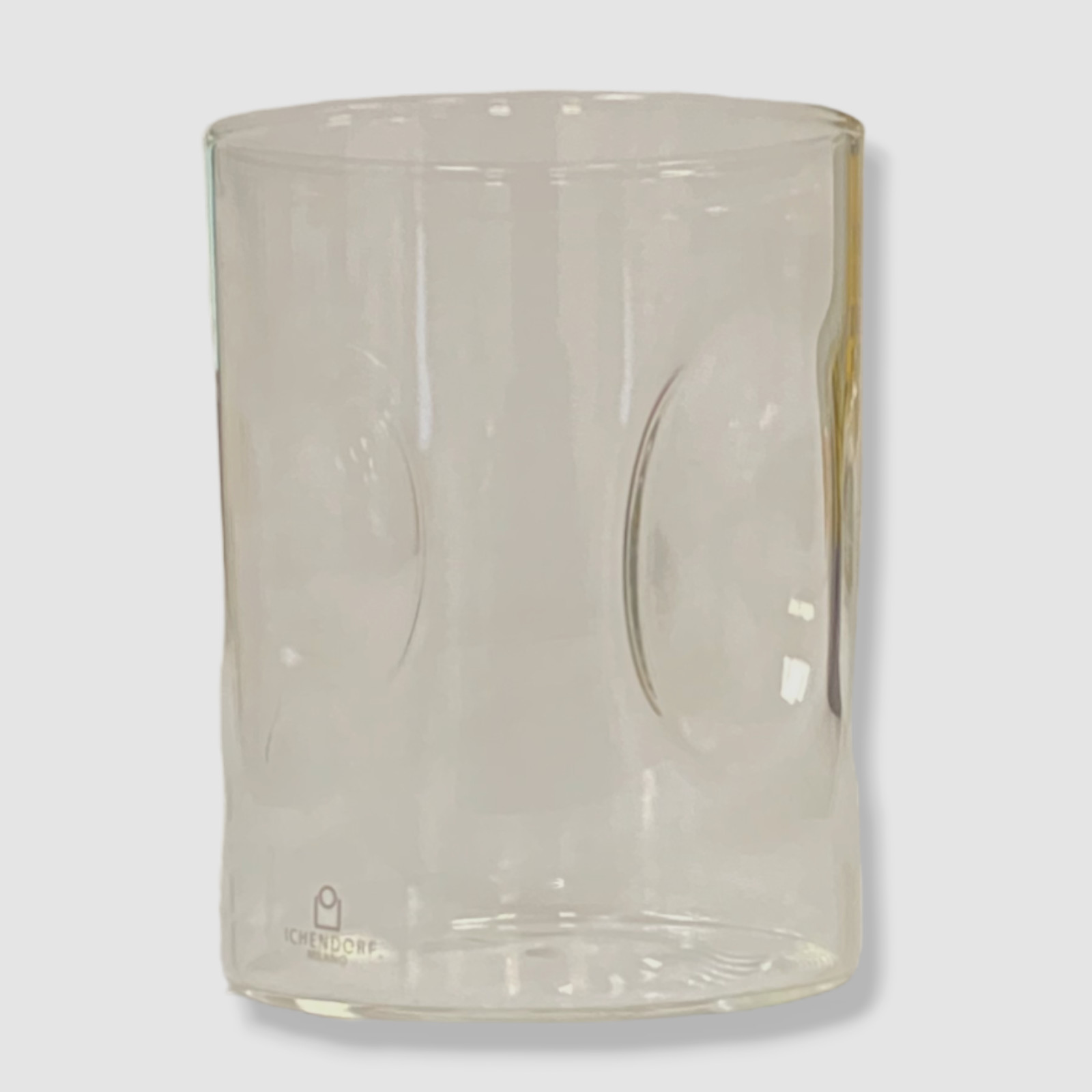 $18 Ichendorf Milano Clear Impronta Glass Tumbler 4 in