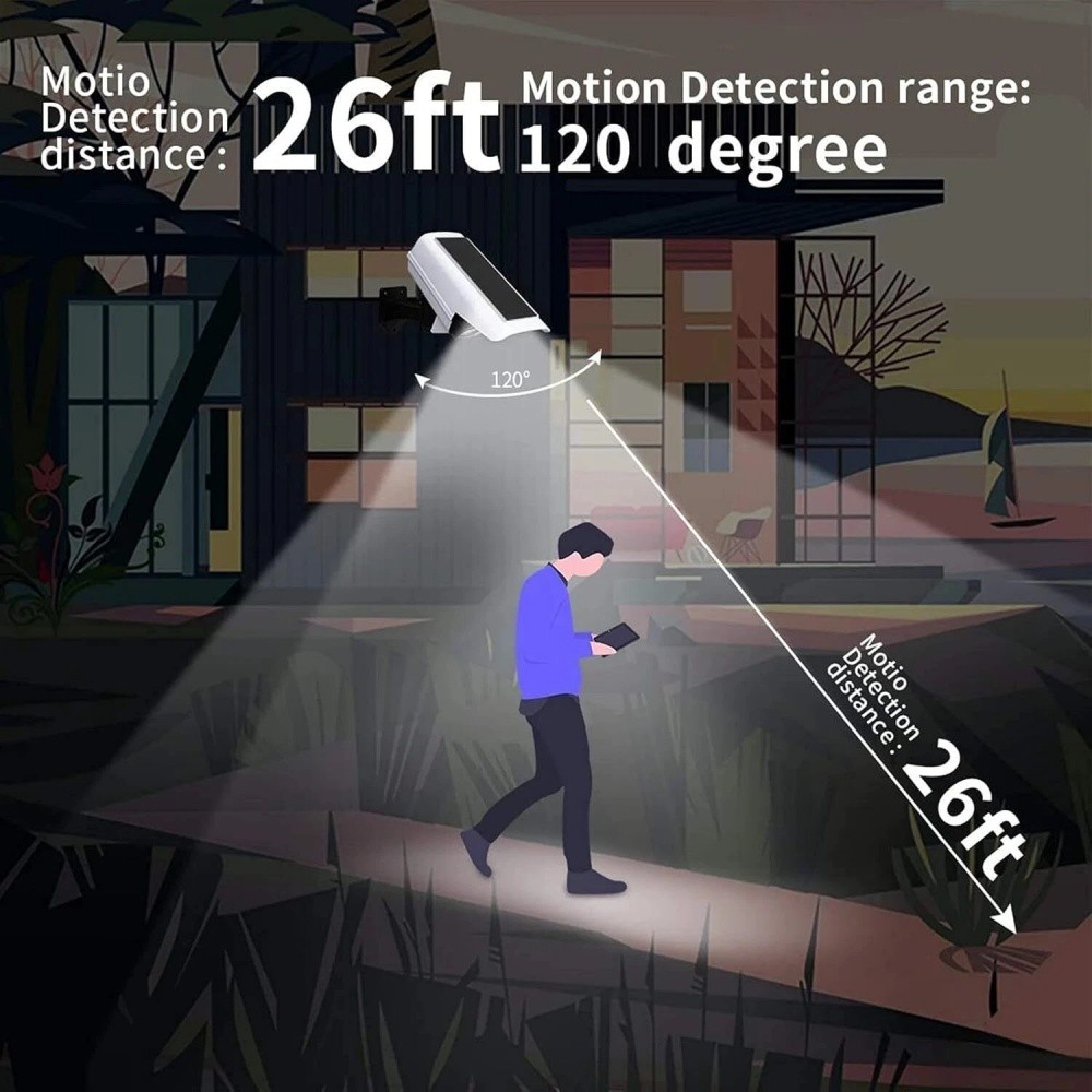 2x Solar Motion Sensor Lights Outdoor Wireless 77 LED Flood Security Spotlights