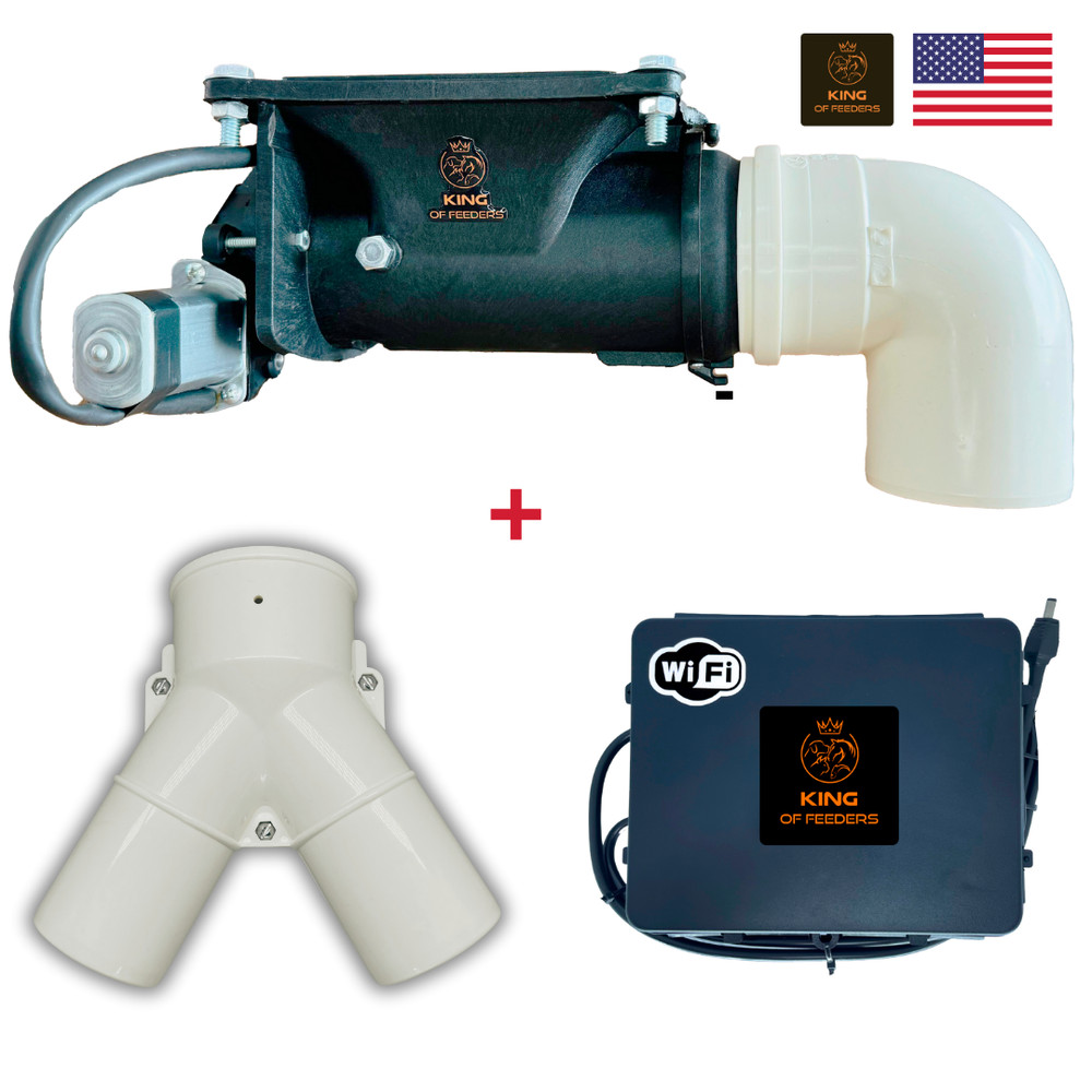 WiFi Automatic Feeder with  Y- Splitter two animals